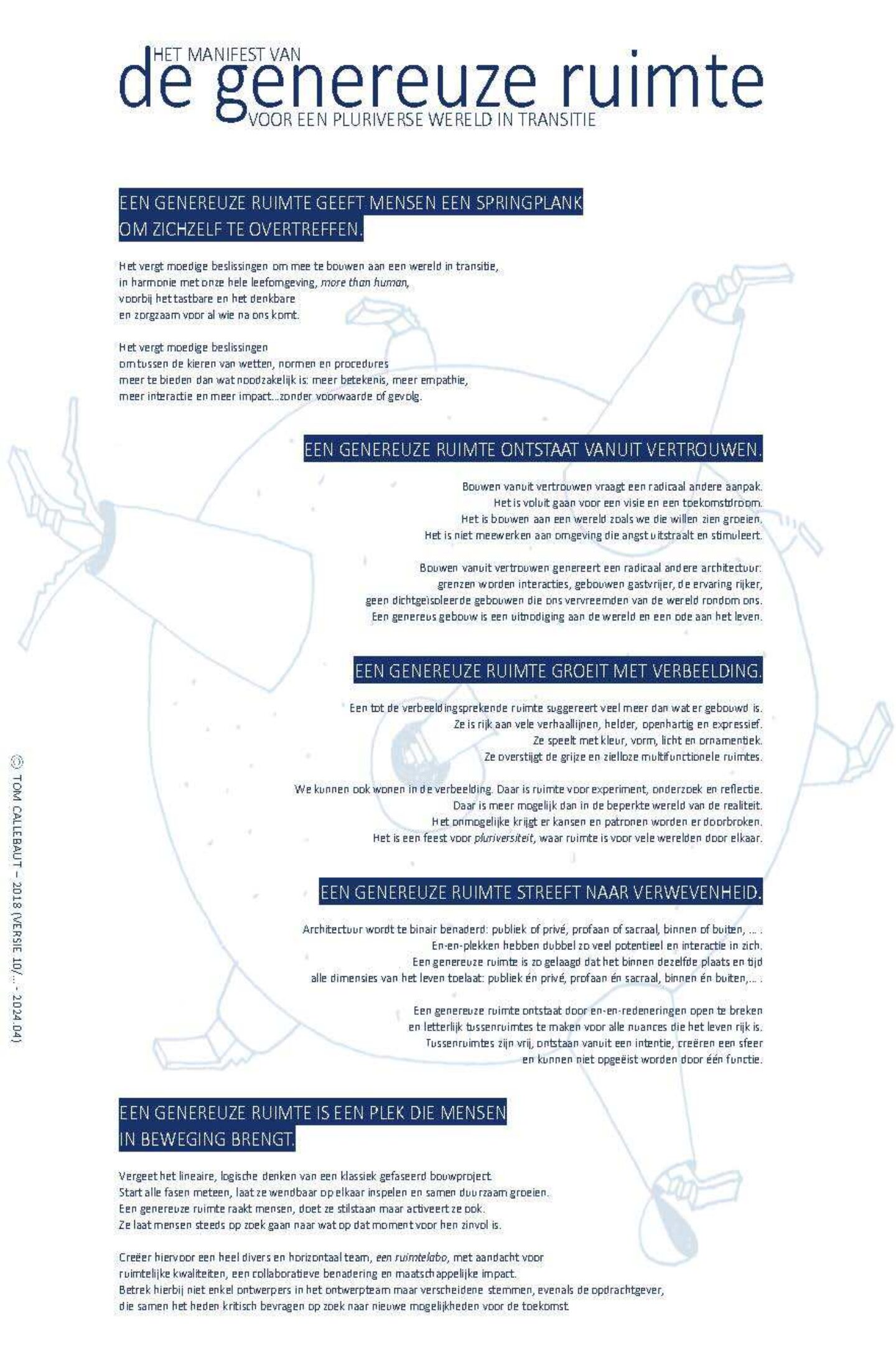 Affiche de genereuze ruimte 24 04 04 manifest